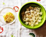れんこんと湯葉の豆乳尽くし炊き込みご飯作り方3写真