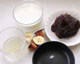 レンジで作る☆あずきミルクプリン作り方1写真