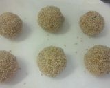 懐かし給食＊かぼちゃのゴマ団子＊作り方3写真