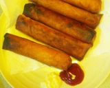 ｿｰｾｰｼﾞ＆ﾎﾟﾃﾄのかわりだね春巻作り方4写真