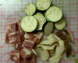 大豆たっぷり＊鶏肉と茄子のトマト煮込み作り方1写真
