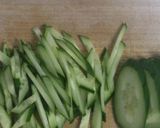 秋の味覚☆柿と野菜とかまぼこのサラダ☆作り方3写真