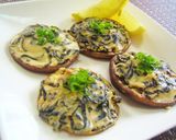 塩昆布チーズの焼きしいたけ作り方3写真