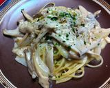 牛乳で簡単☆きのこのクリームパスタ♫作り方8写真