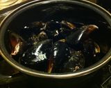 活ムール貝の濃厚クリームワイン蒸し作り方6写真