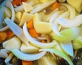 白だし♪　肉ジャガ風　肉なし野菜の煮物作り方3写真