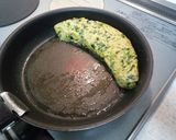 ☼モロヘイヤたっぷりのチーズオムレツ作り方5写真