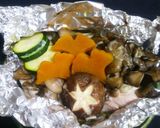 簡単♪秋鮭ときのこの塩糀ホイル焼き♪作り方5写真