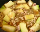 ■ほっこり甘め♪豚肉と冬瓜の煮物■作り方3写真