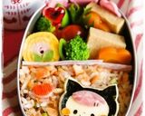 *キャラ弁*ハロウィン★黒猫頭巾の女の子作り方7写真