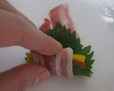 ポン酢で(´∀｀*)パプリカの豚しそ巻き作り方5写真