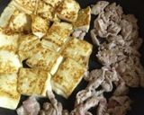 豚肉と豆腐のカレーミートソース炒め作り方1写真