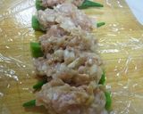 おくらDE鶏ひき肉豚バラまき焼き★作り方4写真