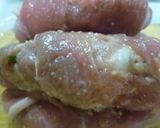 おくらDE鶏ひき肉豚バラまき焼き★作り方6写真