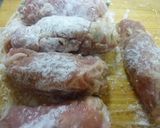 おくらDE鶏ひき肉豚バラまき焼き★作り方7写真