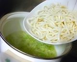 鶏白だし夏キャベツのアッサリ煮込みうどん作り方3写真