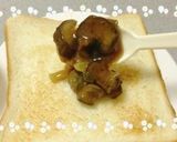 残った麻婆茄子は食パンにのせて♪♫作り方2写真