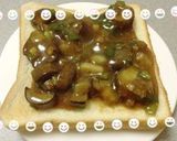 残った麻婆茄子は食パンにのせて♪♫作り方3写真