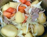 カレー風味のキムチ肉じゃが作り方4写真