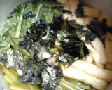 小松菜とうすあげの煮びたし～のり風味～作り方5写真