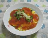 みんな大好き　ケチャップ甘酢あんの天津飯作り方10写真