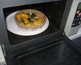 レンジでチン！かぼちゃとあずきの練乳がけ作り方2写真