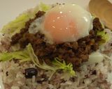 雑穀ごはんで☆カレーそぼろのピリ辛丼作り方5写真