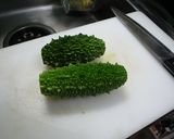 ゴーヤのオリーブオイル煮作り方1写真