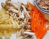 保存食で簡単♪ツナとなめ茸の炊き込みご飯作り方2写真