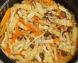 保存食で簡単♪ツナとなめ茸の炊き込みご飯作り方5写真