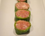 醤油麹と豚こまでピーマンの肉詰め作り方2写真
