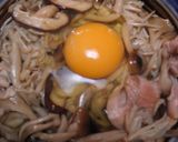 きのこ、たっぷり月見そば・鶏肉入り作り方12写真