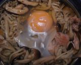 きのこ、たっぷり月見そば・鶏肉入り作り方14写真