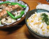 秋鮭　キャベツ　きのこ　みそ　塩麹蒸し作り方6写真