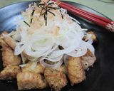 酢醤油漬コロコロ豚肉とオニオンスライス作り方7写真
