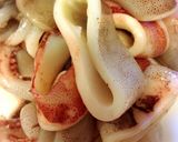 イカと焼き豆腐の煮物。作り方1写真