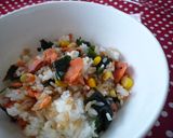 鮭とわかめの混ぜご飯作り方3写真