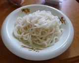 茨城家庭料理:卵かけ納豆うどん→略TKU作り方3写真