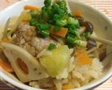 秋だから〜さつまいも入り炊き込みご飯作り方10写真