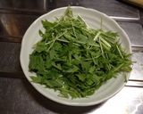 ☆水菜がおいしい☆ 納豆お月見サラダ♪作り方3写真