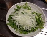 ☆水菜がおいしい☆ 納豆お月見サラダ♪作り方4写真