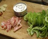 ゴーヤとツナのペペロンチーノ作り方1写真