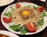 ☆水菜がおいしい☆ 納豆お月見サラダ♪作り方7写真
