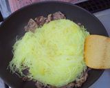 金糸瓜（そうめん南瓜）と牛肉の甘辛炒め作り方6写真