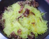 金糸瓜（そうめん南瓜）と牛肉の甘辛炒め作り方7写真
