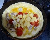 ふわとろ～チーズオムレツ作り方3写真