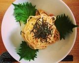 お酢の効いたさっぱり明太子パスタ♪作り方3写真