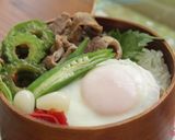 牛ハラミとゴーヤのスタミナ丼弁当作り方4写真