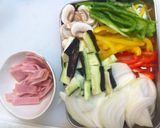 野菜たっぷり♪銀不老そばナポリタン作り方1写真