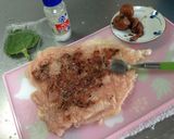 鶏のムネ肉で大葉と梅肉ロール作り方4写真